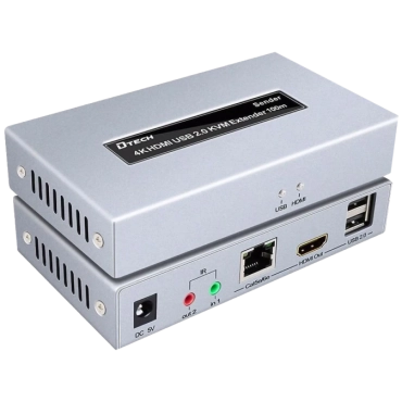 Dtech DT-7051 4K HDMI і USB 2.0 KVM 100м Модуль подовжувач