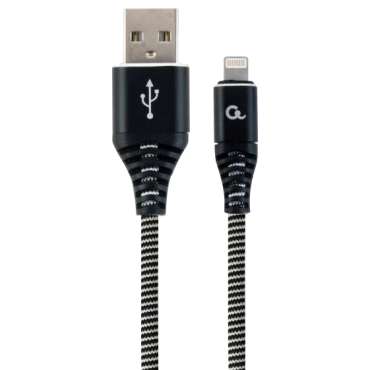 Cablexpert CC-USB2B-AMLM-1M-BW USB A - Lightning 1м Кабель