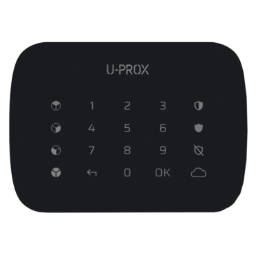 U-Prox Keypad G4 Black Беспроводная сенсорная клавиатура для четырех групп