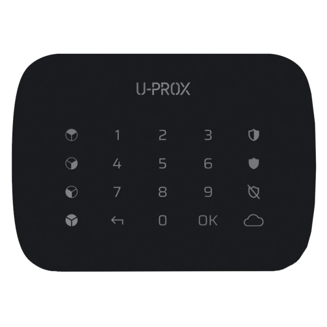 U-Prox Keypad G4 Black Беспроводная сенсорная клавиатура для четырех групп