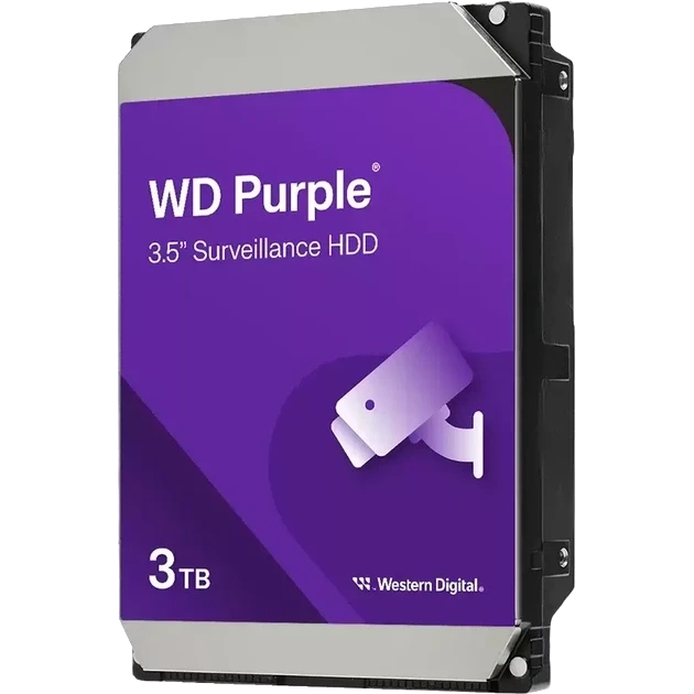 Western Digital Purple Surveillance 3TB 5400rpm 128MB (WD34PURZ) Жорсткий диск фото 1