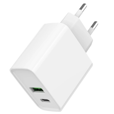 Gembird TA-UC-PDQC20-01-W 1 USB-A + 1 Type-C (PD20Вт + QC3.0 18Вт) Сетевое зарядное устройство