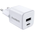 Choetech PD5012 mini White PD30W GAN A+C Адаптер фото 1