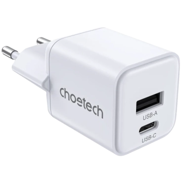 Choetech PD5012 mini White PD30W GAN A+C Адаптер
