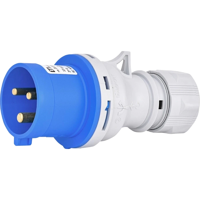 ЕТІ EV-3232 IP44 32A 230V 2P+PE Вилка кабельна фото 1