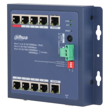 Dahua DH-CHS4110-8ET-90-F PoE Комутатор 9 портів керований
