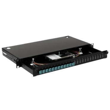 LAN1 з 12xLC Duplex OM3/OM4 24 пігтейл Патч-панель