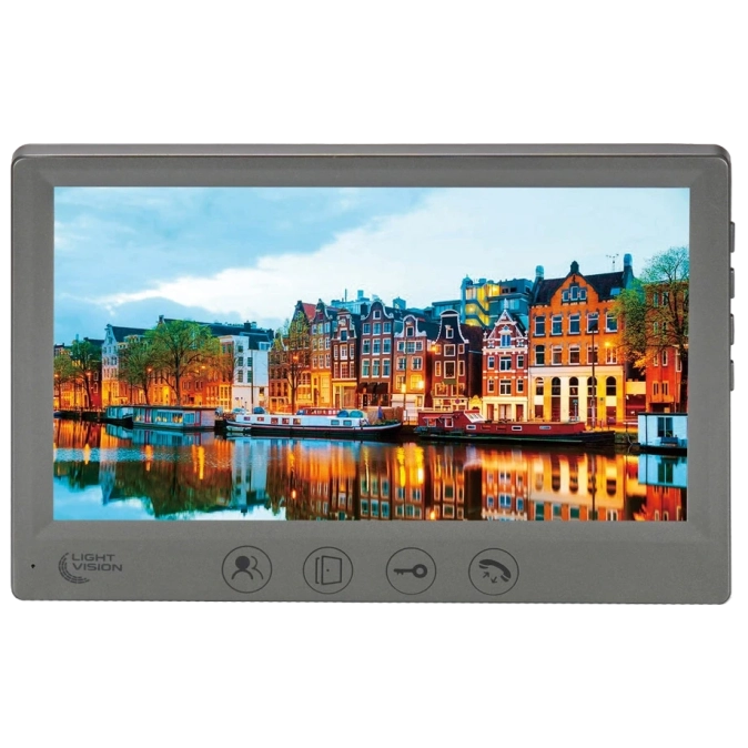 Light Vision AMSTERDAM FHD GRAY Відеодомофон фото 1
