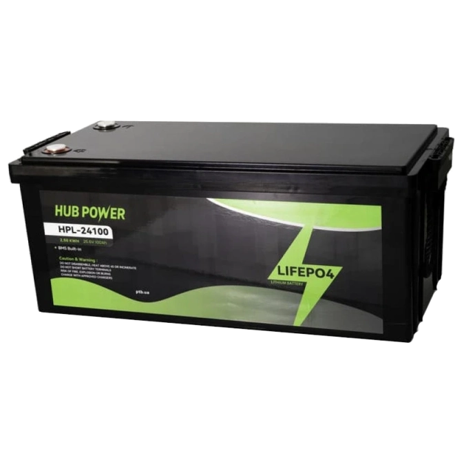 Hub Power HPL-24100 LiFePO4 24В/100А•г Акумуляторна батарея фото 1