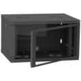 IPCOM CH-6U 600x350 скло RAL9005 Шафа серверна фото 2