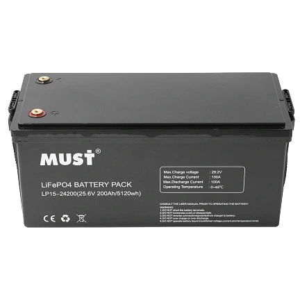 Must LP15-24200 25.6В 200А•г Літієва акумуляторна батарея фото 1