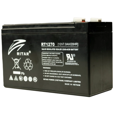 Ritar RT1270 7А•г 12В Свинцево-кислотна акумуляторна батарея