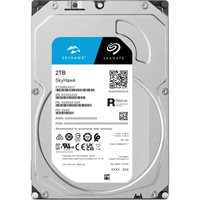 Seagate SkyHawk ST2000VX017 2Тб Жорсткий диск внутрішній фото 1