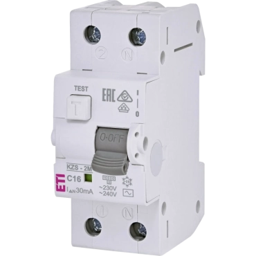 ЕТІ KZS-2M C 16/0.03 10kA Дифавтомат