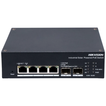 Hikvision DS-3T1506HP-EI-UPS PoE Комутатор 4 порти керований
