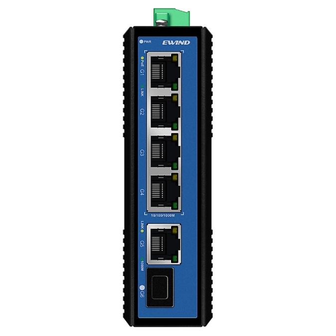 Ewind EW-PIS1806F-4GE PoE Комутатор 6 портів некерований фото 1