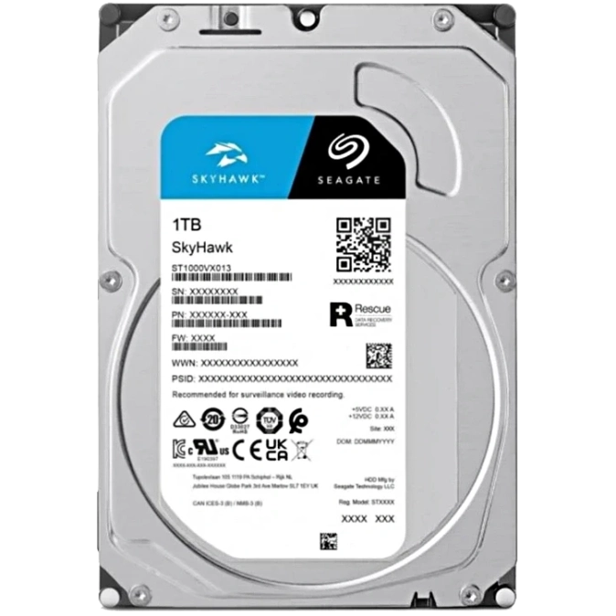 Seagate SkyHawk ST1000VX013 1Тб Жорсткий диск внутрішній фото 1