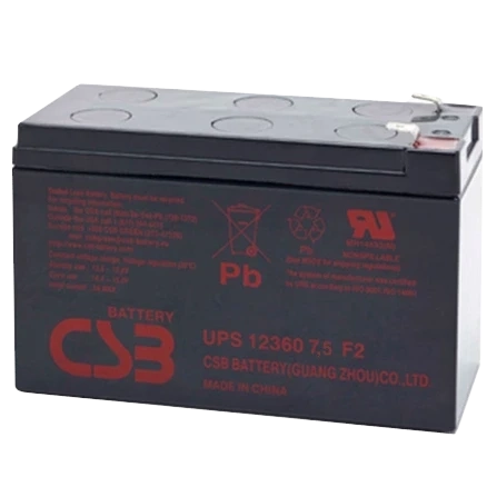 CSB UPS12360 12V7.5Ah Акумуляторна батарея фото 1
