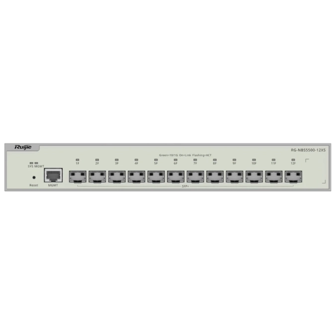 Ruijie Reyee RG-NBS5500-12XS Комутатор 12-портовий 10G SFP+ керований L3 фото 1