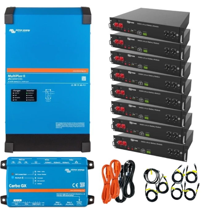 VictronEnergy MultiPlus-II + Dyness 4кВт 19.2кВт•г Система безперебійного живлення однофазна фото 1