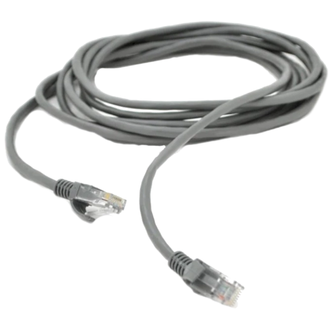 Патч-корд RITAR литий, UTP, RJ45, Cat.5e, 1m, сірий, Cu (мідь) Q500(PCR-CU/1G) фото 1