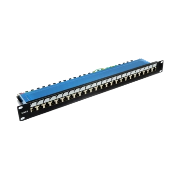EPNew 6PLDN-F24BK Патч-панель 19" 24xRJ-45 FTP, кат. 6, dual type, EPNew