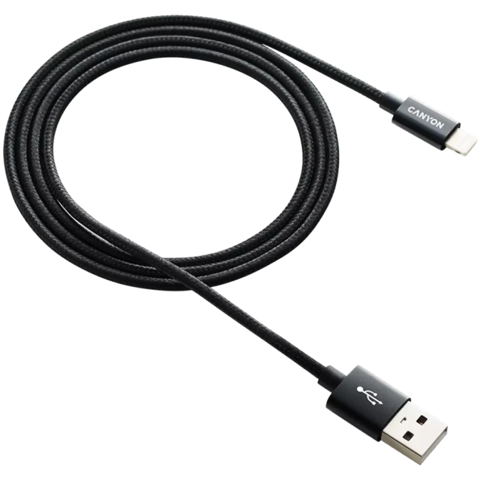 CANYON CFI-3 Кабель Lightning 8-pin - USB 1м фото 1