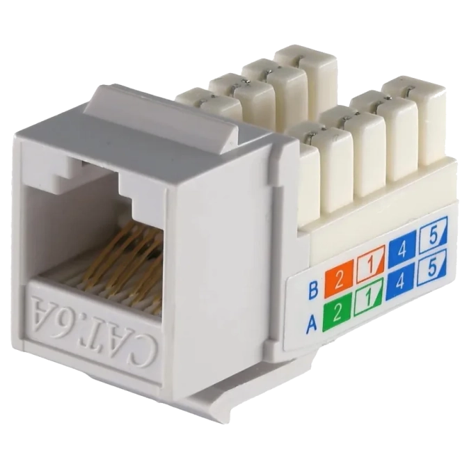 KeyStone RJ45 UTP, кат. 5e, 6, 6a, 110, Slim, W -16.6 мм Модуль фото 1