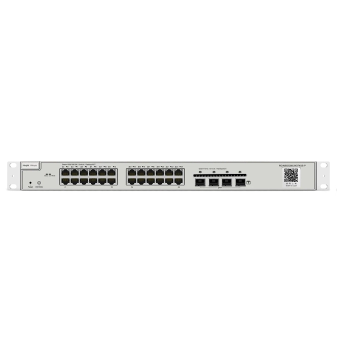 RG-NBS3200-24GT4XS-P 24-портовий L2 керований 10G комутатор POE Ruijie фото 1