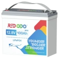 Redodo 12.8V 100Ah Mini 1280Вт•г LiFePO4 Літієва акумуляторна батарея фото 1