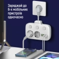 СolorWay CW-CHE24PDW 2x220V/3xUSB-A/1xUSB-C Мережевий фільтр фото 3
