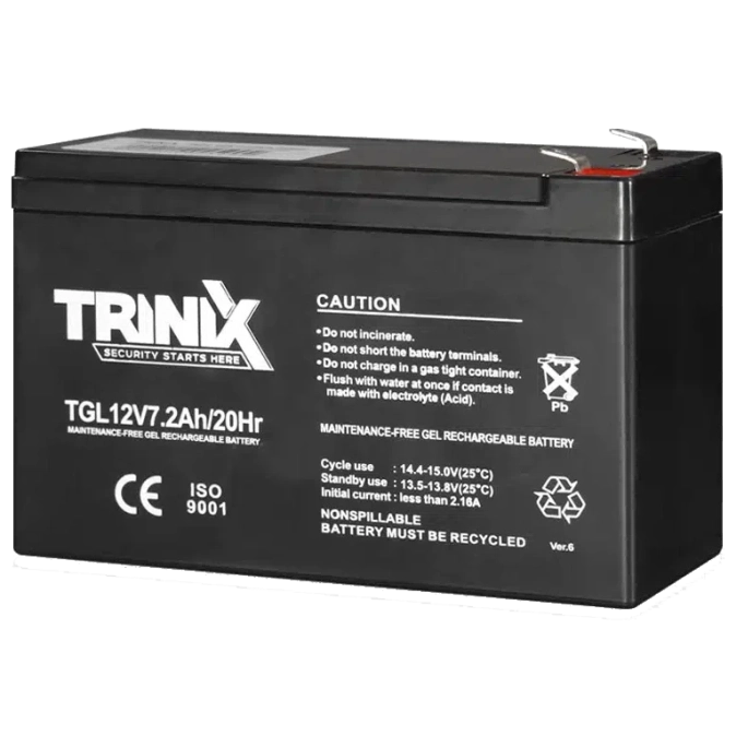 Trinix TGL12V7.2Ah/20Hr GEL Акумуляторна батарея гелева фото 1