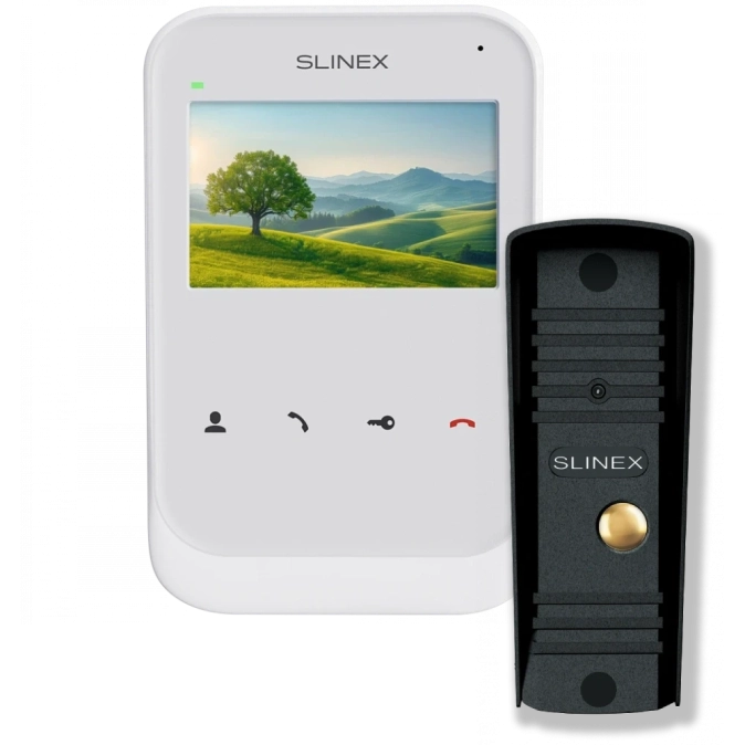 Slinex SK-04 + ML-16HR black Комплект відеодомофон + панель виклику фото 1