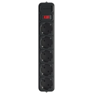Gembird SPG5-X-6B Сетевой фильтр для ИБП (UPS) 1.8 м кабель 5 розеток