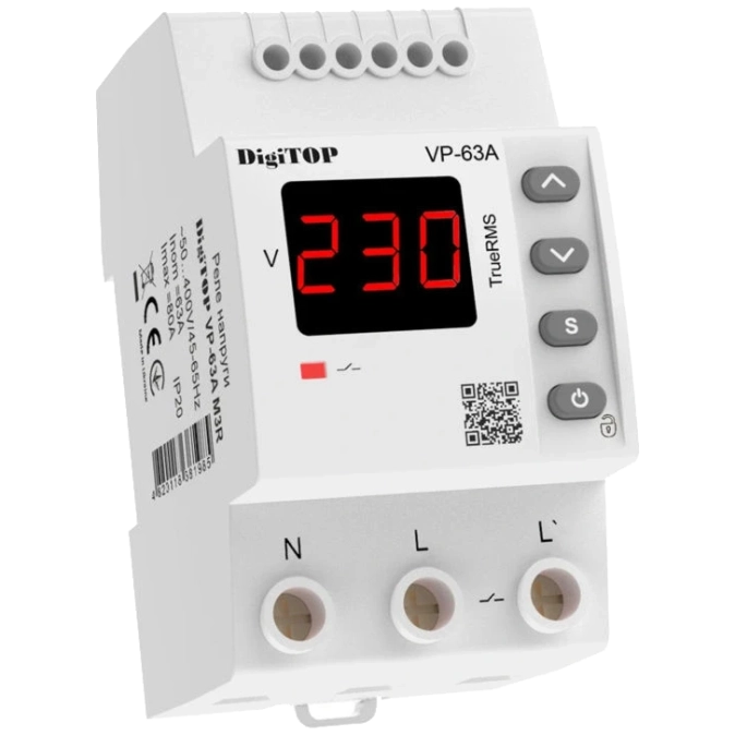 DigiTOP VP-63A M3R Реле напруги фото 1