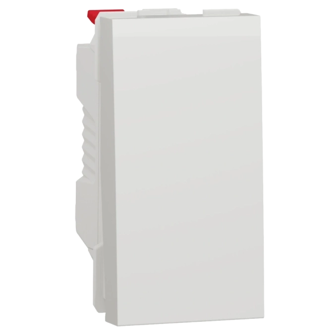 Schneider Electric New Unica NU310118 Вимикач 1-клавішний схема 1, 10А, 1 модуль білий фото 1