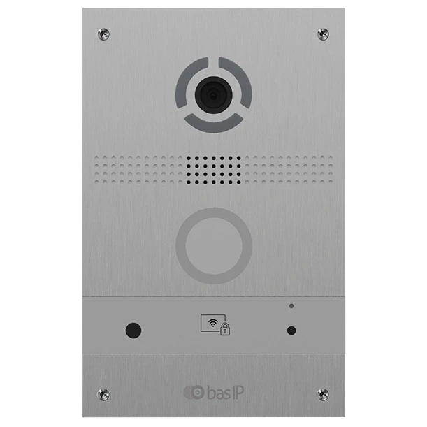 Bas-IP AV-08FB silver IP панель виклику з розпізнаванням облич і зчитувачем UKEY фото 1