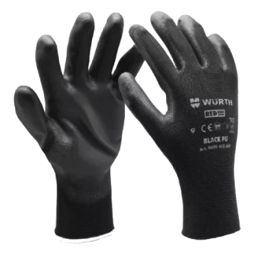 Wurth Black PU р.9 Рукавиці монтажні