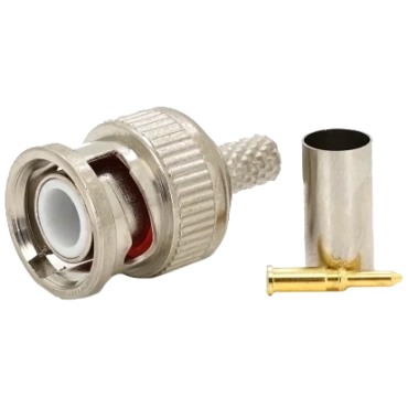 BNC-M - RG-58 crip + желтый наконечник Q100/2500 Разъем