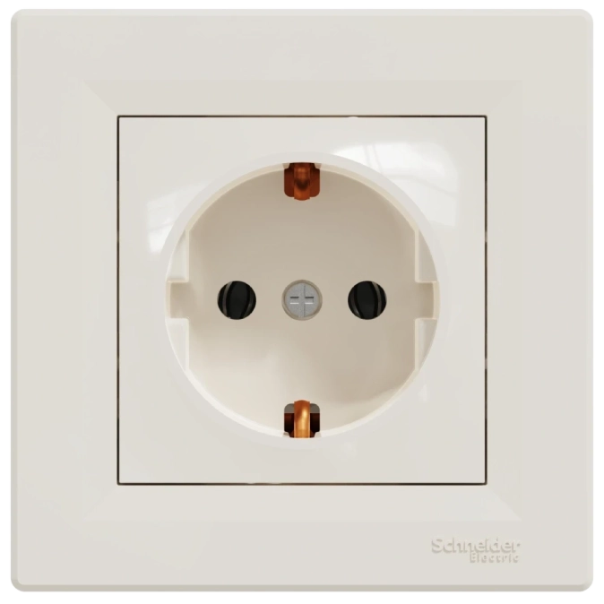 Schneider Electric Asfora EPH2900123 РОЗЕТКА З ЗАЗЕМЛЕННЯМ фото 1