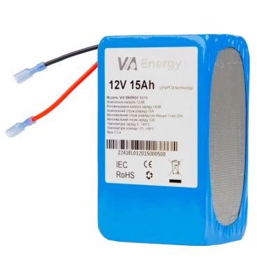 VIA Energy Акумуляторна батарея літієва 12В, 15А•г