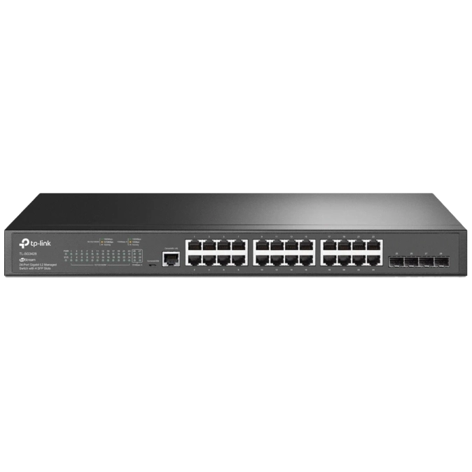 TP-Link TL-SG3428X-UPS Комутатор 24 порти керований фото 1