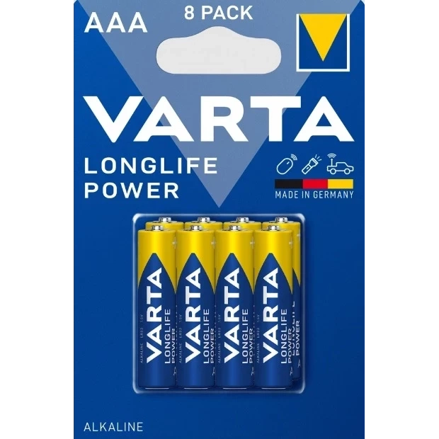 VARTA LONGLIFE POWER AAA BLI 8 шт Батарейка фото 1