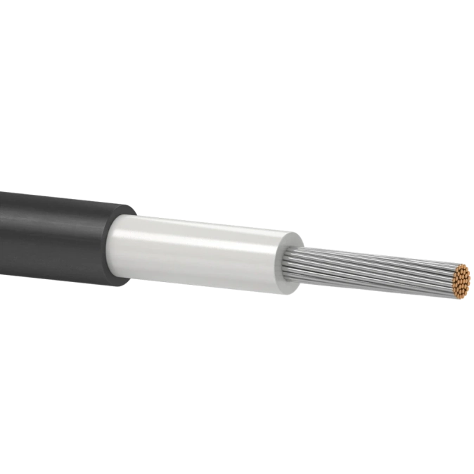 Одескабель H1Z2Z2-K 1*6 black (Бухта 50 м) Кабель для сонячних панелей фото 1