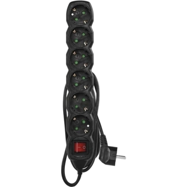 EMOS PC1621R 6 розетки 1.5 м Сетевой удлинитель