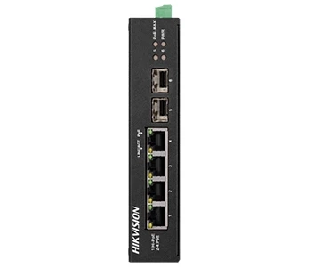 DS-3T0506HP-E/HS 4-портовый неуправляемый POE коммутатор Hikvision фото 1
