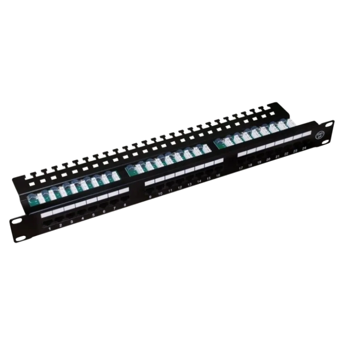Hypernet PP-UTP24-WMR Патч-панель 24 порта 19" з менеджментом кабеля фото 1