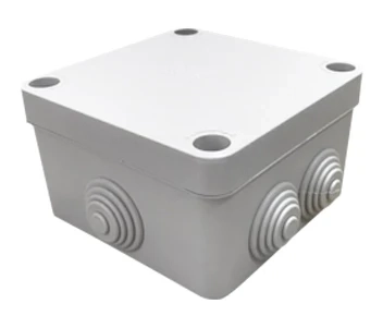 COURBI 100x100x50 серая Коробка розподільна з кабель-вводами фото 1