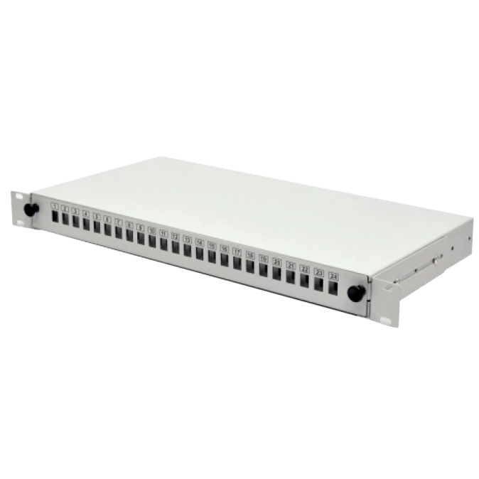 SC-Simpl./LC-Dupl./E2000 Патч-панель 24 порти 2xPG13.5 та 2xPG11, 1U фото 1
