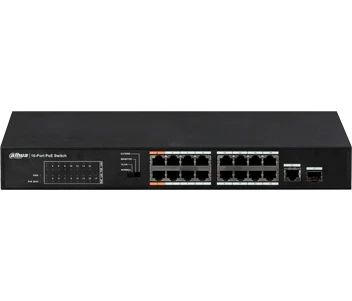 DH-PFS3117-16ET-135 16-портовий некерований POE комутатор